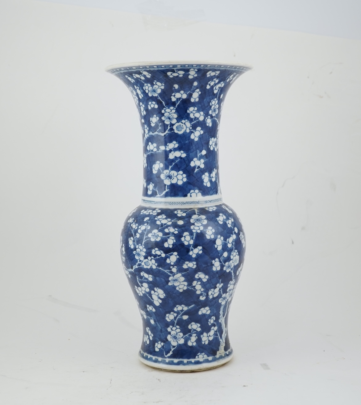 A Chinese blue and white yen-yen vase, Kangxi period